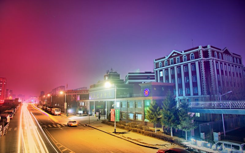 学院夜景