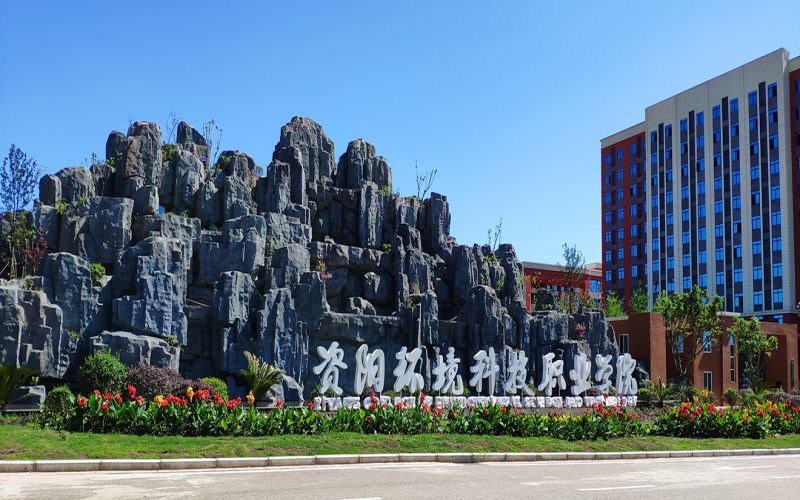 校园假山
