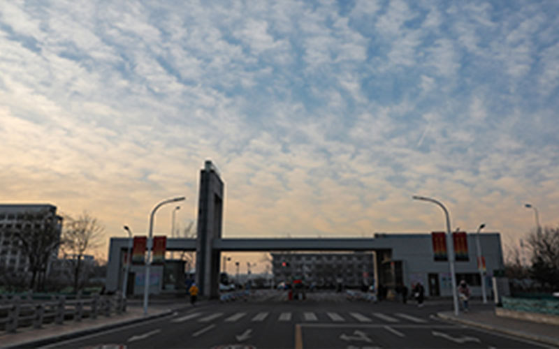 校园落日