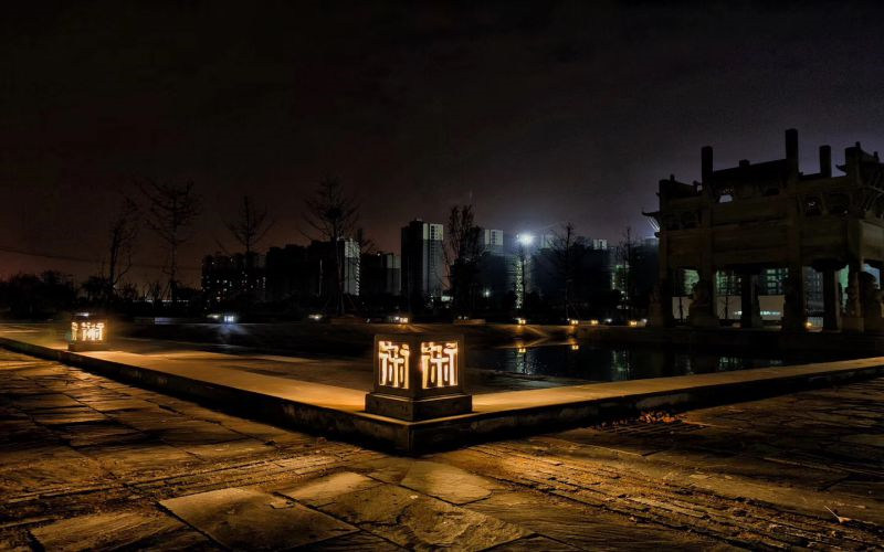 学院夜景