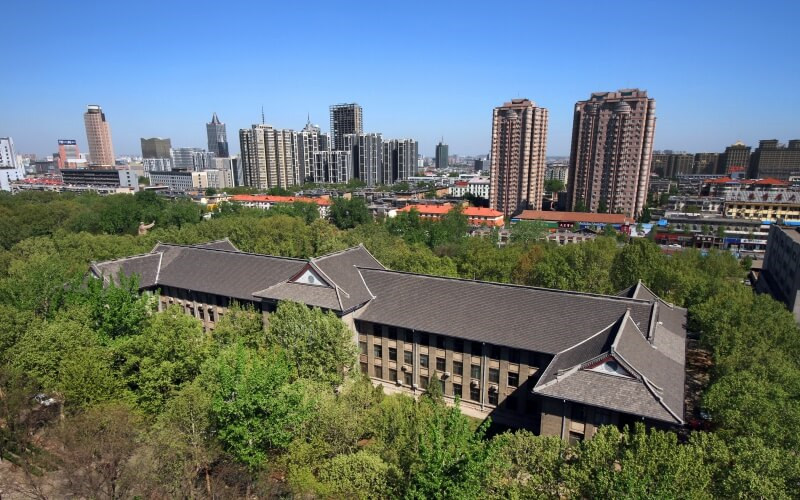 校园俯视图