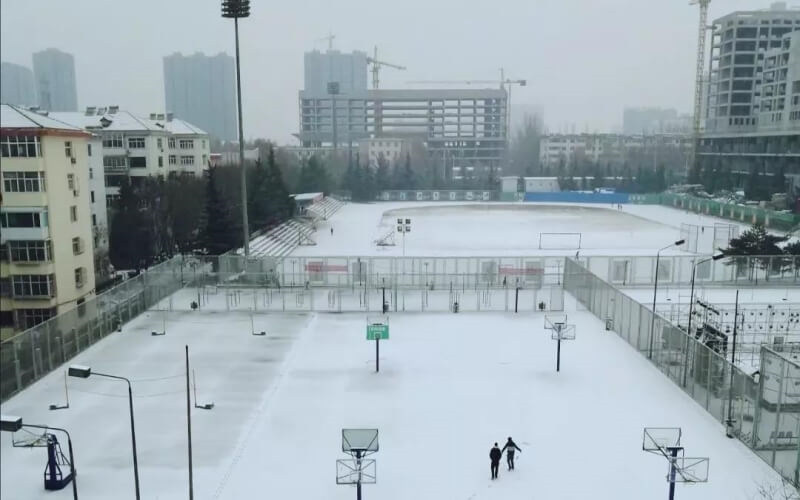 学院冬景