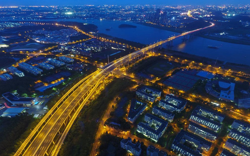 校园夜景