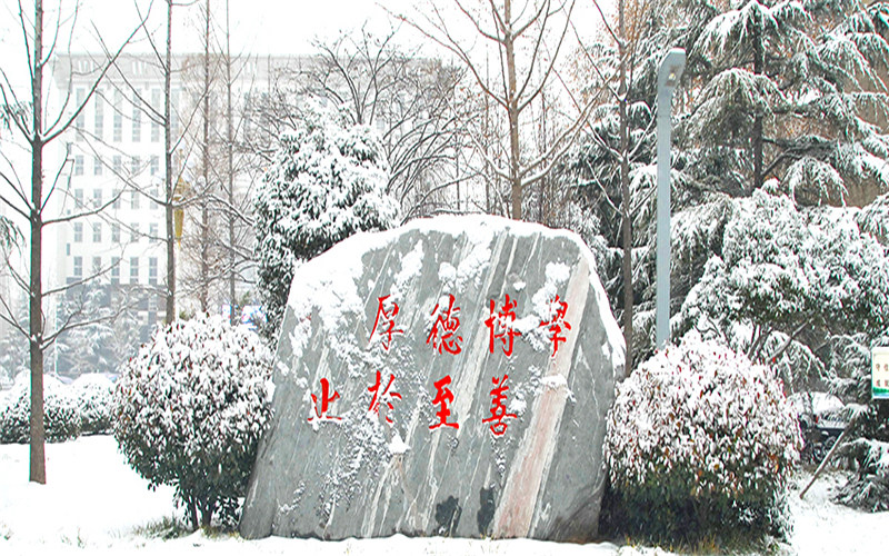 校园冬景