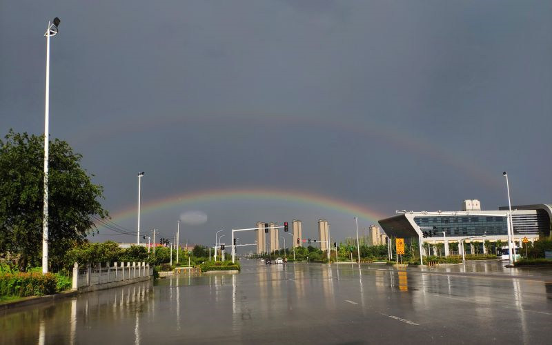 雨后校园