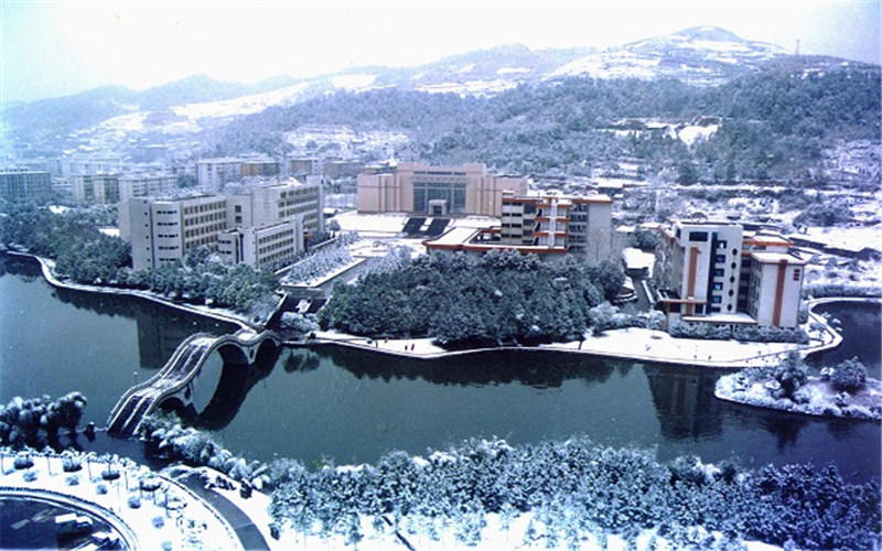 校园冬景