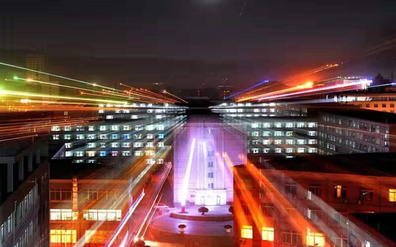 校园夜景