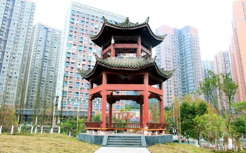 校园凉亭