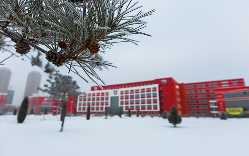学院冬景