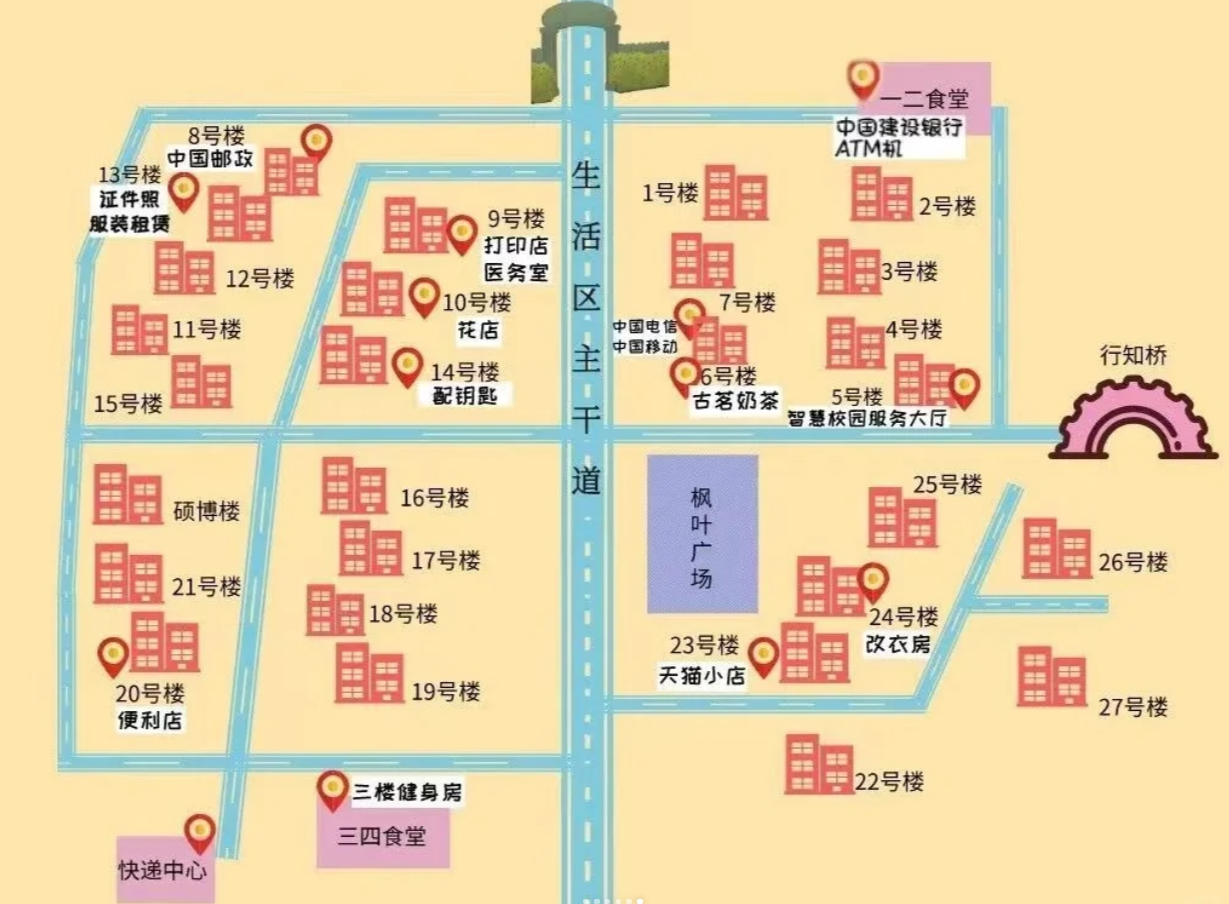 宿舍分布图