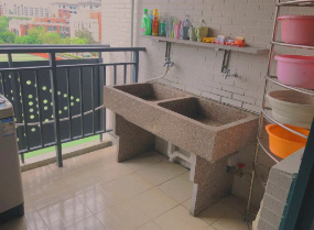 阳台洗漱池