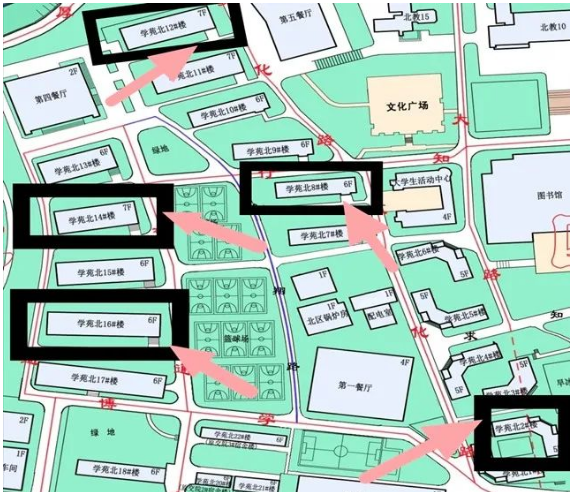 宿舍分布图