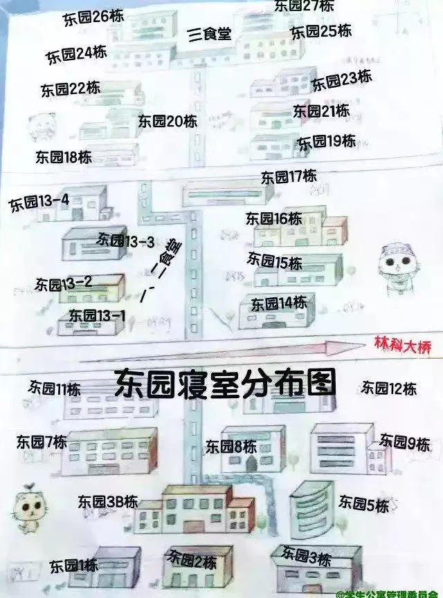 东园宿舍分布图