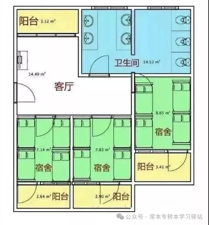 宿舍平面图