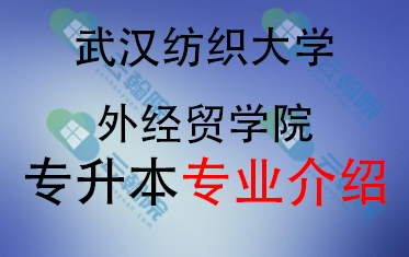 2025年武汉纺织大学外经贸学院专升本招生专业介绍