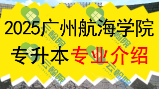 2025年广州航海学院专升本招生专业介绍