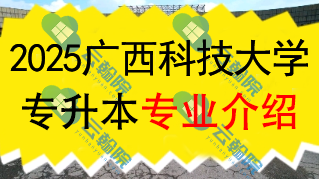 2025年广西科技大学专升本招生专业介绍