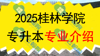 2025年桂林学院专升本招生专业介绍