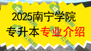 2025年南宁学院专升本招生专业介绍