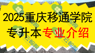 2025年重庆移通学院专升本招生专业介绍