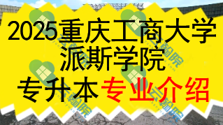 2025年重庆工商大学派斯学院专升本招生专业介绍