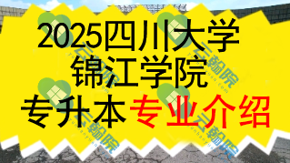 2025年四川大学锦江学院专升本招生专业介绍