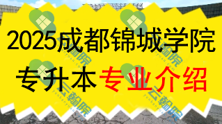 2025年成都锦城学院专升本招生专业介绍