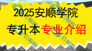 2025年安顺学院专升本招生专业介绍
