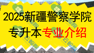 2025年新疆警察学院专升本招生专业介绍