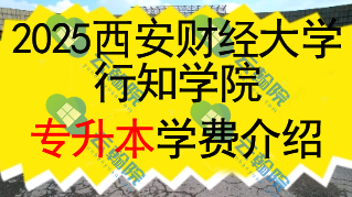 西安财经大学行知学院专升本学费多少钱一年?还有什么其他费用?