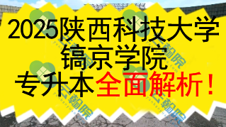 2025陕西科技大学镐京学院(民办)专升本全面解析!