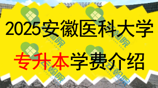 2025安徽医科大学专升本学费一年多少钱?