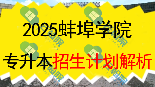 2025蚌埠学院专升本招生计划全面解析