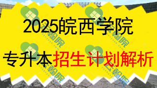 2025皖西学院专升本招生计划全面解析