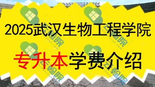 2025武汉生物工程学院专升本学费一年多少钱？