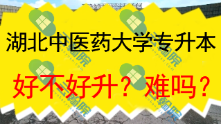 湖北中医药大学专升本好不好升？难吗？
